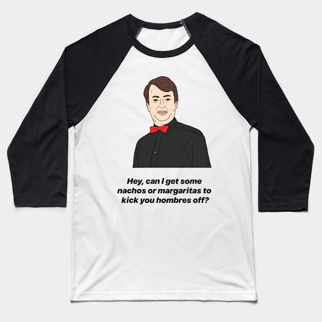 MARK CORRIGAN | NACHOS OR MARGARITAS Baseball T-Shirt by tommytyrer